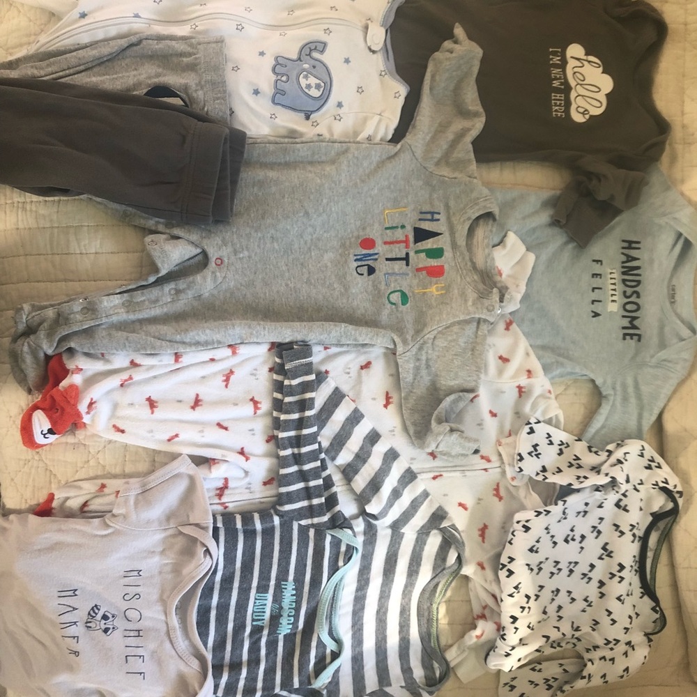 Bundle of baby clothes. Sized 6-9 month